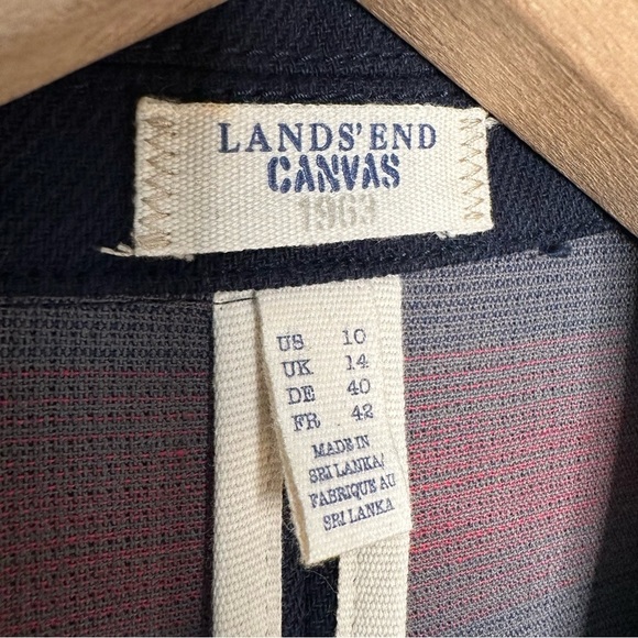 Lands End Canvas | Navy Blue Blazer Size 10 - Picture 3 of 8